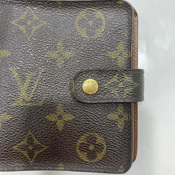 Louis Vuitton Compact Zip Wallet ec-23514 Brown Monogram M61667 Bifold Canvas... - Picture 4 of 11